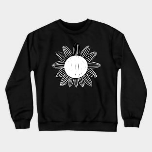 Lino-cut Flower Crewneck Sweatshirt